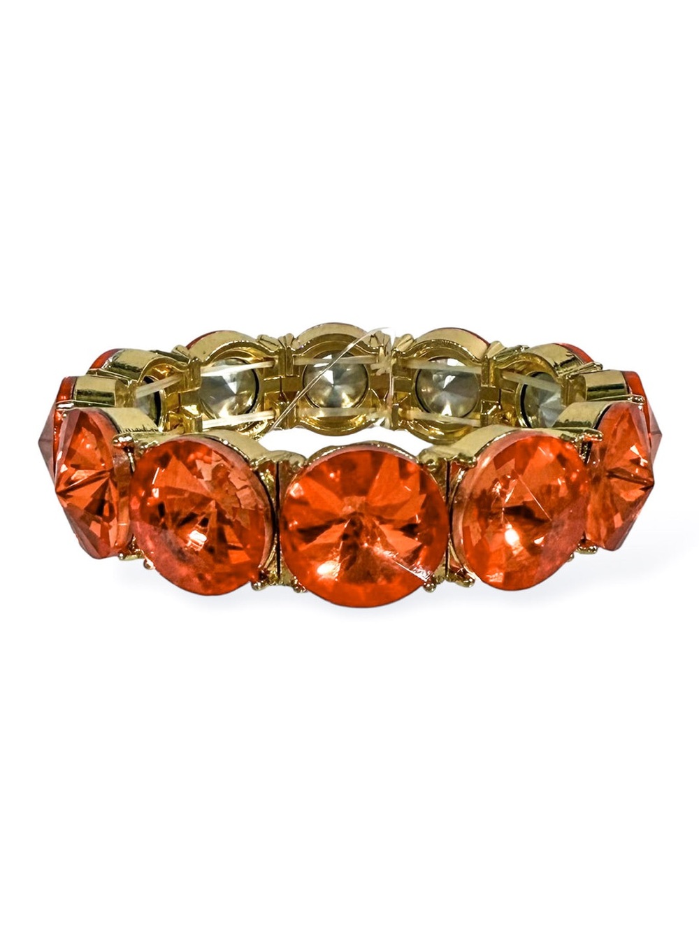 Multicolor Crystal Stretch Bracelets- choose Red, Yellow, Orange, Blue, or Pink